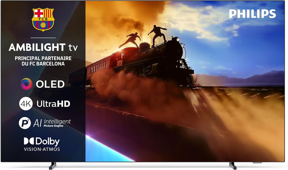 PHILIPS, Telewizor Smart TV, 65OLED760, 65 cali, Czarny, oświetlenie LED